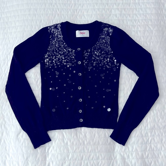 Girl’s Sequins & Sparkle Cardigan from Justice - Picture 1 of 3